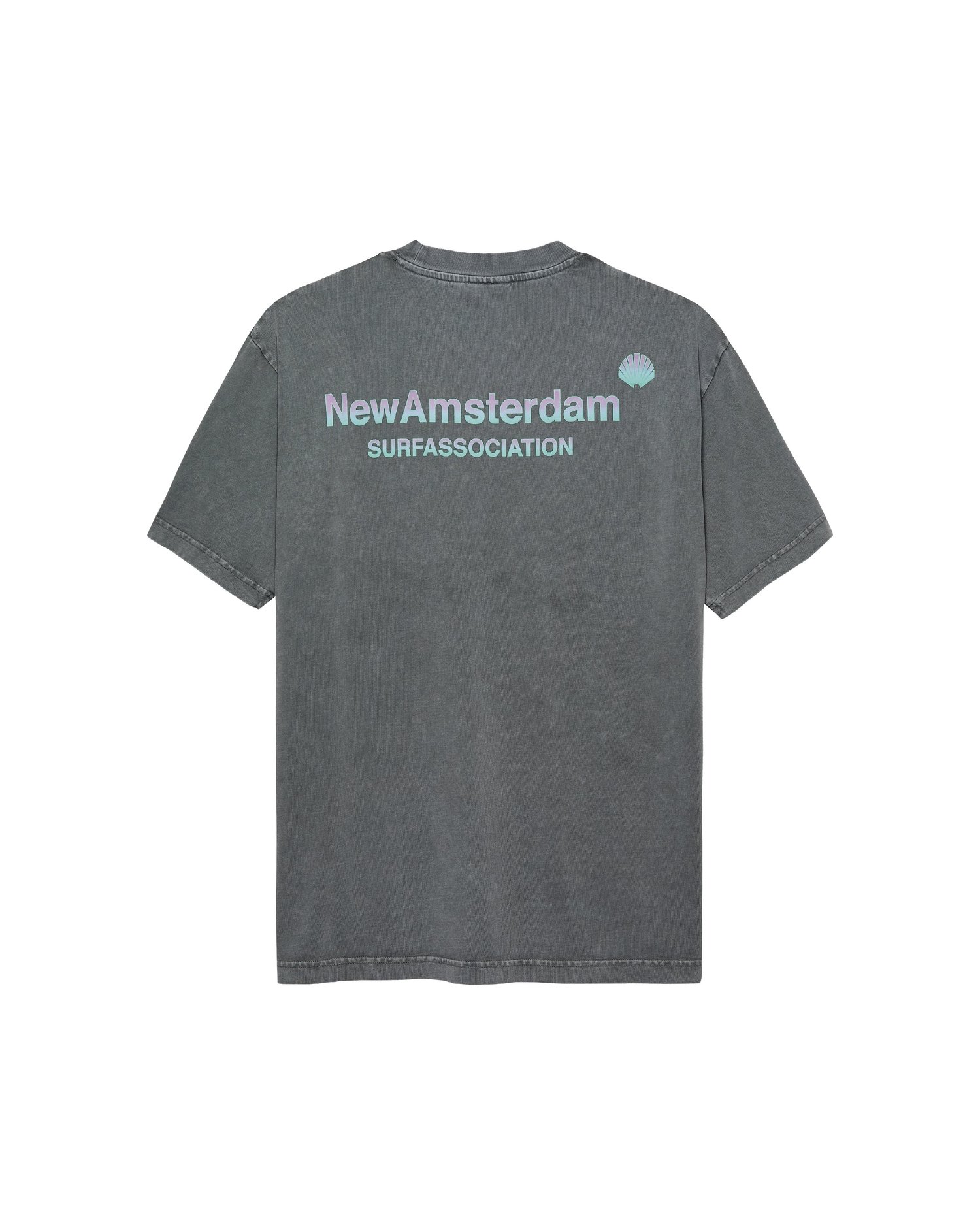 Image of NEW AMSTERDAM SURF ASSOCIATION LOGO TEE WASHED GREY