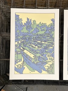 Image of Avon Mooring A2 4 Colour Screen Print