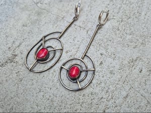 Red earrings 