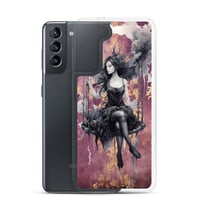 Image 25 of Dark Goth Fairy Maroon Clear Case for Samsung®