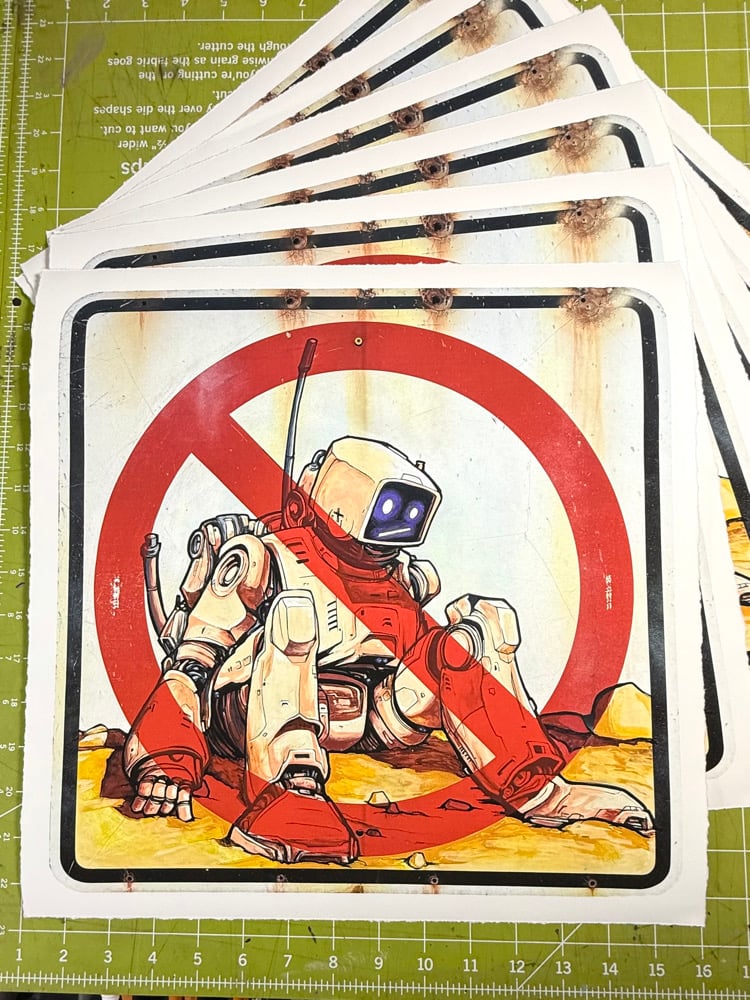 Image of PRINT 16”x16” “NO”