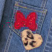 Image 5 of Disney Junior Girls Denim Jacket with Leopard Print Collar