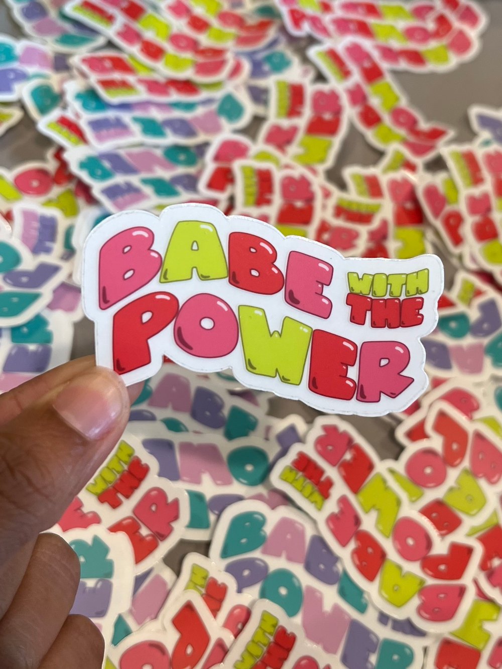 Image of Babe with the Power STICKERS 