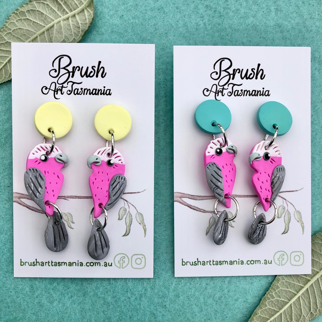 Galah earrings Clearance