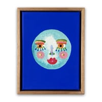 Soul Face (blue on blue)