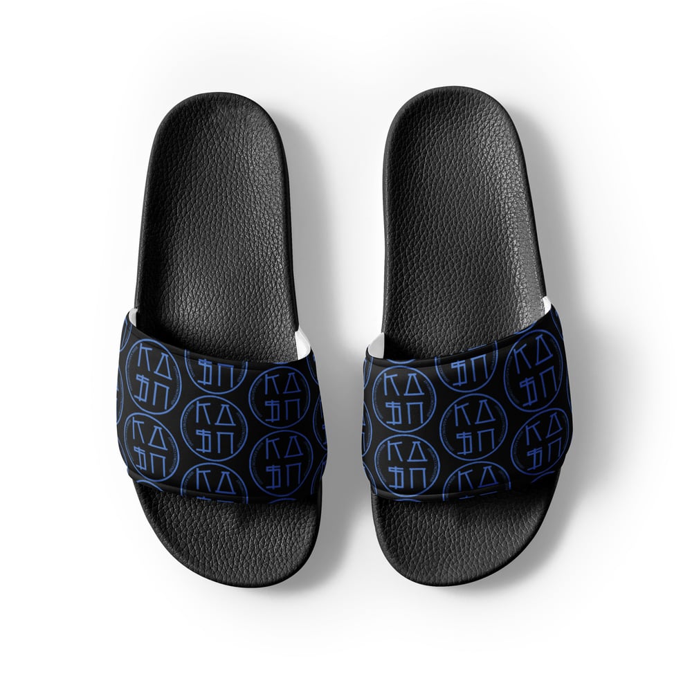 Image of KASHONLY PATTERN WOMEN'S SLIDES-BLACK