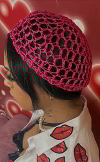 Image 1 of Hot Pink Tubi Hairnet Wrap 