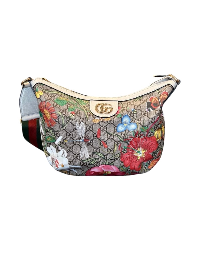 Image of Gucci GG Floral Crossbody Bag 935-87