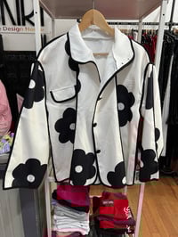 Image 1 of black and white jacket 