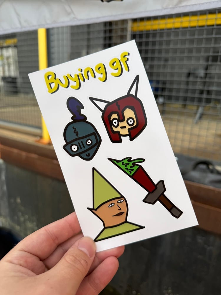 Image of RUN ESCAPE Sticker Sheet
