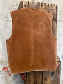 Vintage Leather Sherpa Vest 