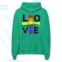 Image 2 of PRIDE + LOVE Unisex fleece hoodie (2)