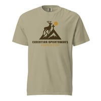 Image 1 of Christian Sportsman's Association - Branded Unisex garment-dyed heavyweight t-shirt