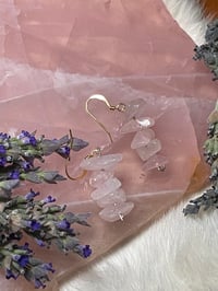 Image 3 of Rose quartz earring 