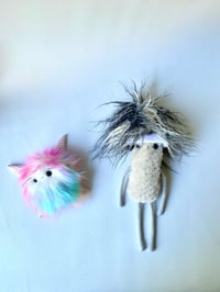 Image 1 of Fungey Town Mushroon Folk and Fairyfluff finger puppet - Inky and Tinker