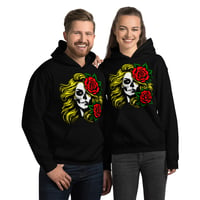 Image 4 of Blonde sugar skull Unisex Hoodie