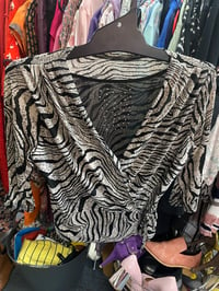 Zebra diamanté top