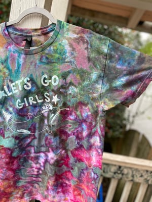 Image of LARGE Lets Go Girls Orca Tie Dye Shirt 2