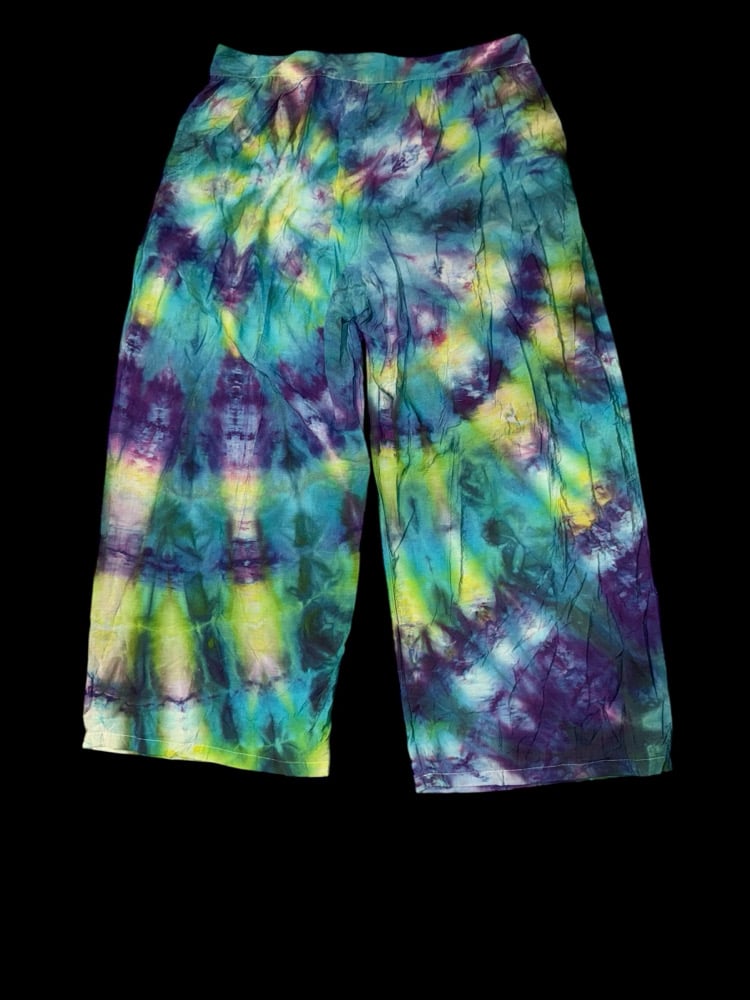 Image of (3XL) Cool Tone Swirl Flow Pants