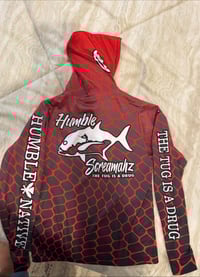 Image 2 of RED NET LONG SLEEVE HUMBLE SCREAMAHZ