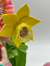 Image 3 of Easter in the garden, miniature art doll sculpture 