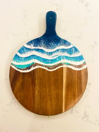 Image 4 of Made to Order Tidal Waves Round Charcuterie Board 