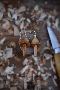 Image 4 of Woodland Mushroom Earrings 