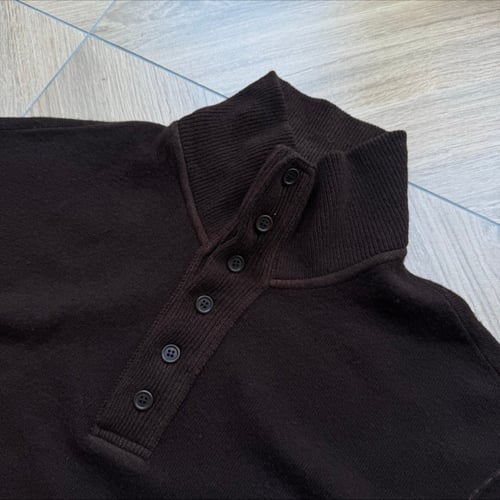 Image of AW 2005 CP Company Wool 1/4 Button Up Sweatshirt, Size XL