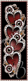 Artprint "Love Hearts" by Jools