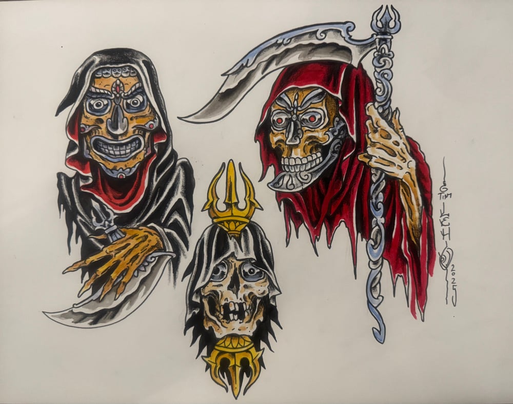 Image of Tim Lehi “Reapers & Wolves #145” Original Art