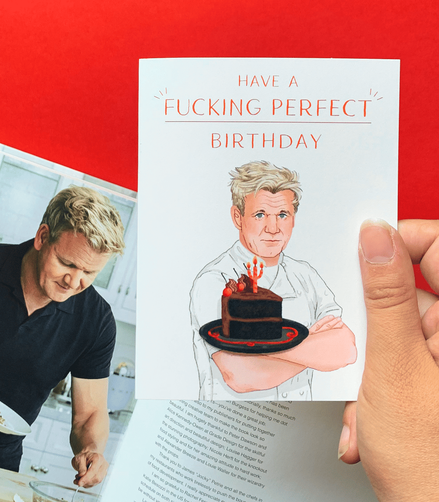Image of Fucking Perfect Birthday Card