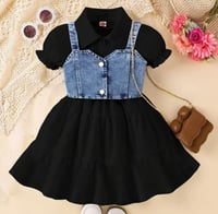 Image 1 of Denim Vest Dress