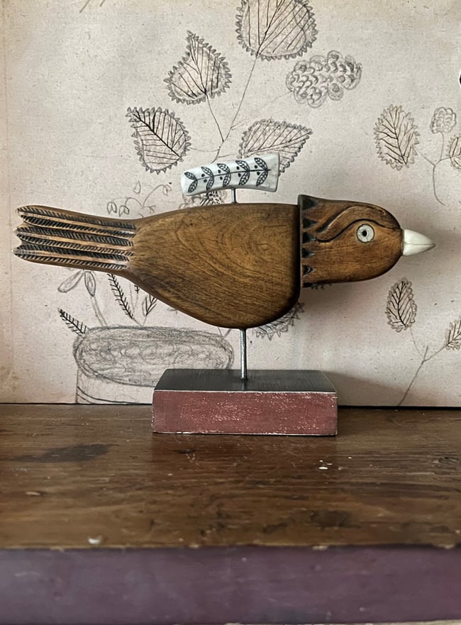 ASSEMBLAGE BIRD SCULPTURE