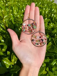 Image 4 of custom beaded hoops 
