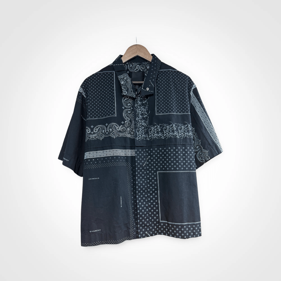 Image of Givenchy Bandana Zip Up Shirt