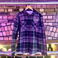 Image 2 of Extreme Culture® - (LARGE) Fleeced Flannel - Blue Grey 