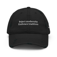 Image 1 of Reject Modernity Embrace Tradition.  damaged cap 