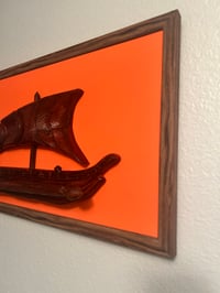 Image 10 of Witco Inspired Polynesian Outrigger Canoe Wall Art | Mid Century Tiki Decor | 