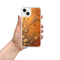 Image 24 of Baroque Goth Inspired Gold and Orange Textured Floral Look Clear Case for iPhone®