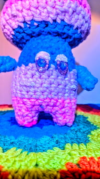 Image 3 of Moody Mushy Crochet Plushie 