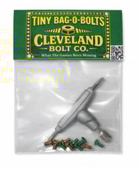 Image 2 of Tiny Bag-O-Bolts -10 Fingerboard Screws (5 Green / 5 Gold)