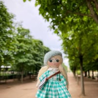 Image 1 of Tiny Handmade Doll 4" traveller E