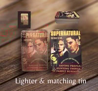 supernatural lighter with matching gift tin 