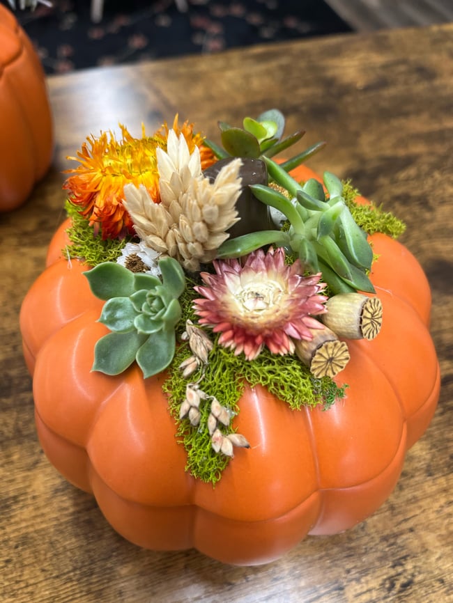 Floral Pumpkin / Candle Workshop 