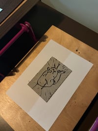 Image 3 of Lino Sketchbook 'BLEEDING HEART' A6
