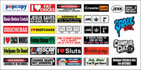 Image 2 of 1:10 Scale Bumper Stickers 