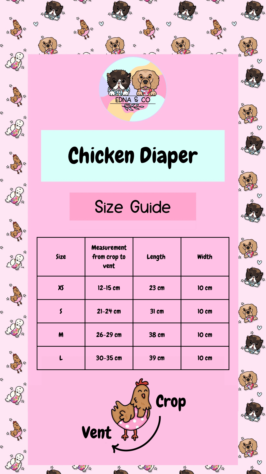 Image of Flower Chicken, Duck & Bird Diaper / Nappy / Outfit