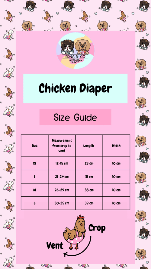 Image of Flower Chicken, Duck & Bird Diaper / Nappy / Outfit