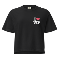Image 1 of I Love Water Polo Women’s heavyweight boxy pocket tee - Dark Colors