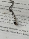 Pendentif saphir et argent massif, années 70